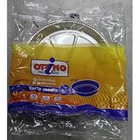 CONT.ALLUMINIO OTTIMO TORTA MEDIO X 2PZ diam.22cm