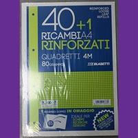 RICAMBI AD ANELLI A4 RINFORZATI FF.40 BLASETTI RIG. 4MM