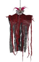 PENDENTE PAGLIACCIO ROSSO/NERO 60 CM.