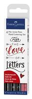 FABER-CASTELL BUSTINA DA 4 PITT ARTIST PEN HANDLETTERING LOVE (1