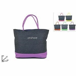 BORSA MARE FANT.JEANS E FLUO 5COL.SL1409-28C