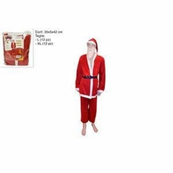ABBIGLIAMENTO ABITO BABBO NATALE PER ADULTI