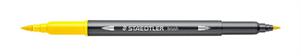BRUSH STAEDTLER PENNA ACQUERELLABILE A DUE PUNTE GIALLO