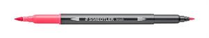 BRUSH STAEDTLER PENNA ACQUERELLABILE A DUE PUNTE ROSA