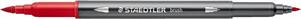 BRUSH STAEDTLER PENNA ACQUERELLABILE A DUE PUNTE ROSSO