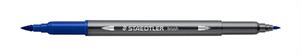 BRUSH STAEDTLER PENNA ACQUERELLABILE A DUE PUNTE BLU