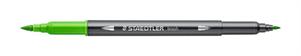 BRUSH STAEDTLER PENNA ACQUERELLABILE A DUE PUNTE VERDE CHIARO