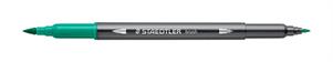 BRUSH STAEDTLER PENNA ACQUERELLABILE A DUE PUNTE VERDE TURCHESE