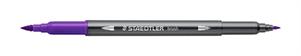 BRUSH STAEDTLER PENNA ACQUERELLABILE A DUE PUNTE VERDE VIOLA