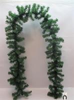 GHIRLANDA FILO VERDE L.1.35MT/LARGH.13CM.-110TIPS/6CM.