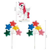 DECORO PER TORTE BIMBI KIT UNICORNO