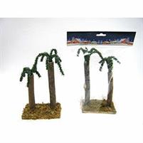 PRESEPE BASE MUSCHIATA C/2PALME H.20X12X7,5CM.