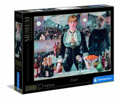 PUZZLE CLEMENTONI 1000 MUSEUM MANET:A BAR AT THE FOLIES BERGIERE