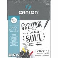 BLOCCO CANSON LETTERING MARKER 24X32 30 FOGLI 180G.
