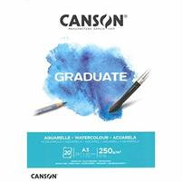 BLOCCO CANSON GRADUATE AQUARELLE A3 29,7X42 20 FOGLI 250GR.