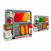 SCOLAPIATTI C/ACCESSORI CUCINA 14PZ 2COL