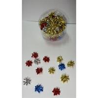 FIOCCHETTI REGALO 5MM DIAM.2,9CM MINISSIME X 100 PZ ASS.