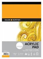 BLOCCO PER ACRILICO A4 21X29 16FF 190GR.-SIMPLY DALER-ROWNEY