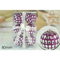 APPEND.FUCSIA PALLE C/PIETRE 80MM CONF.6 PEZZI