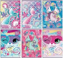 SEVEN SJ GIRL ANIMALI  MAXI QUADERNI A4 100 GR. 24FF RIG.Q