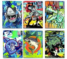 SEVEN ANIMALI BOY MAXI QUADERNI A4 100 GR. 24FF+1 RIG.10MM