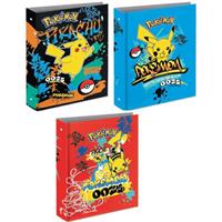 CARTELLA A 4 ANELLI A4 D.30 POKEMON