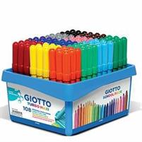 COLORI TURBO MAXI GIOTTO SCHOOL PACK 108 PEZZI