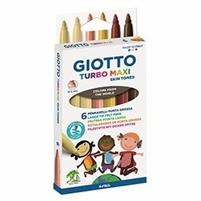 COLORI GIOTTO TURBO MAXI X 6 SKIN TONES
