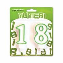18 ANNI CANDELINE COLORE VERDE