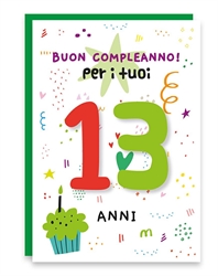 BIGLIETTINI COMPLEANNO 13 ANNI