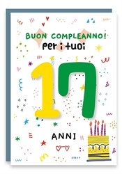 BIGLIETTINI COMPLEANNO 17 ANNI