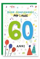 BIGLIETTINI COMPLEANNO 60 ANNI