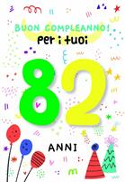 BIGLIETTINI COMPLEANNO 82 ANNI