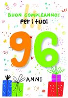 BIGLIETTINI COMPLEANNO 96 ANNI