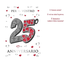 BIGLIETTINI ANNIVERSARIO 25