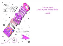 BIGLIETTINI BATTESIMO ROSA