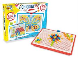 CHIODINI COLORATI 300 PZ PICCOLI E GRANDI
