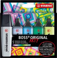 EVIDENZIATORI STABILO BOSS SET 5 PEZZI COLORI FREDDI
