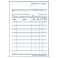 BLOCCO COMMISSIONI 2 COPIE 29,7X22 50FF AUTORICALCANTE