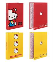 CARTELLA A 4 ANELLI A4 D.30 HELLO KITTY