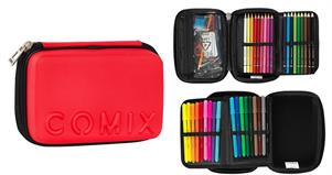 ASTUCCIO COMIX MAXI ZIP OPACO ROSSO