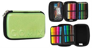 ASTUCCIO COMIX MAXI ZIP GLITTER VERDE