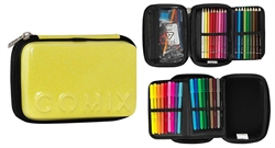 ASTUCCIO COMIX MAXI ZIP GLITTER GIALLO