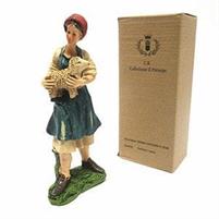 PRESEPE DONNA C/PECORA H.18CM.