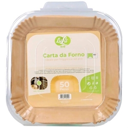 CARTA FORNO QUADRA X 50(IDEALE PER FRIGGITRICE ARIA)20X4,5CM