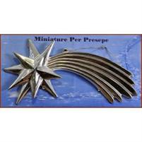 PRESEPE ROSSI STELLA COMETA ARGENTO CM.14X8