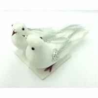 SET 2COLOMBE GRANDI H.9X-L.15CM. CON PAILLETTES