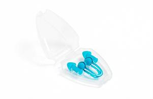 SET TAPPI ORECCHIE + CLIP NASO, CON COMODO ASTUCCIO