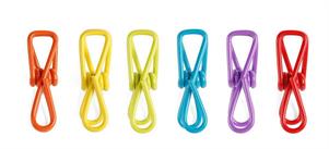 KIKKERLAND SET 6 CLIP MULTICOLOR CHIUDI SACCHETTO KIKKERLAND