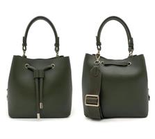 CAMPO MARZIO NATALIA CHIC BUCKET BAG OLIVE GREEN*